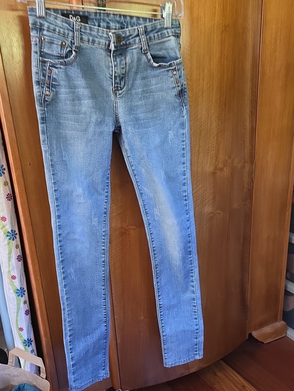 D&G Women's Medium Blue Skinny Jeans